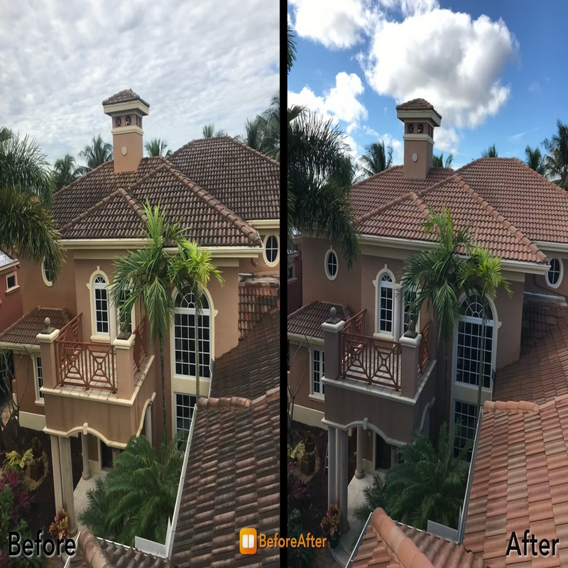 Pressure Washing for Roof Cleaning - Brightway Cleaning 
