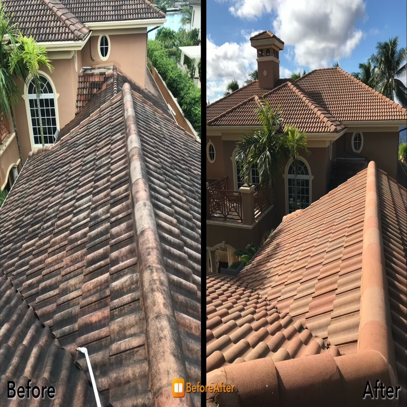 Pressure Washing for Roof Cleaning - Brightway Cleaning 